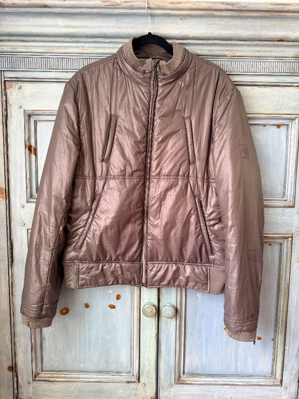 Belstaff Men's Puffer Jacket in Taupe Color Size XL